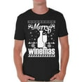 thumbnail image 1 of Awkward Styles Merry Winemas Christmas Shirt Merry Winemas Men's Holiday Tee for Christmas Wine Christmas T-shirt Merry Christmas Shirt Wine Xmas Party Outfit Men's Holiday Top for Christmas, 1 of 4