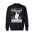 thumbnail image 1 of Awkward Styles Merry Winemas Sweater Christmas Sweatshirt Wine Christmas Sweater Merry Christmas Sweatshirt for Men and for Women Wine Christmas Holiday Sweatshirt, 1 of 5