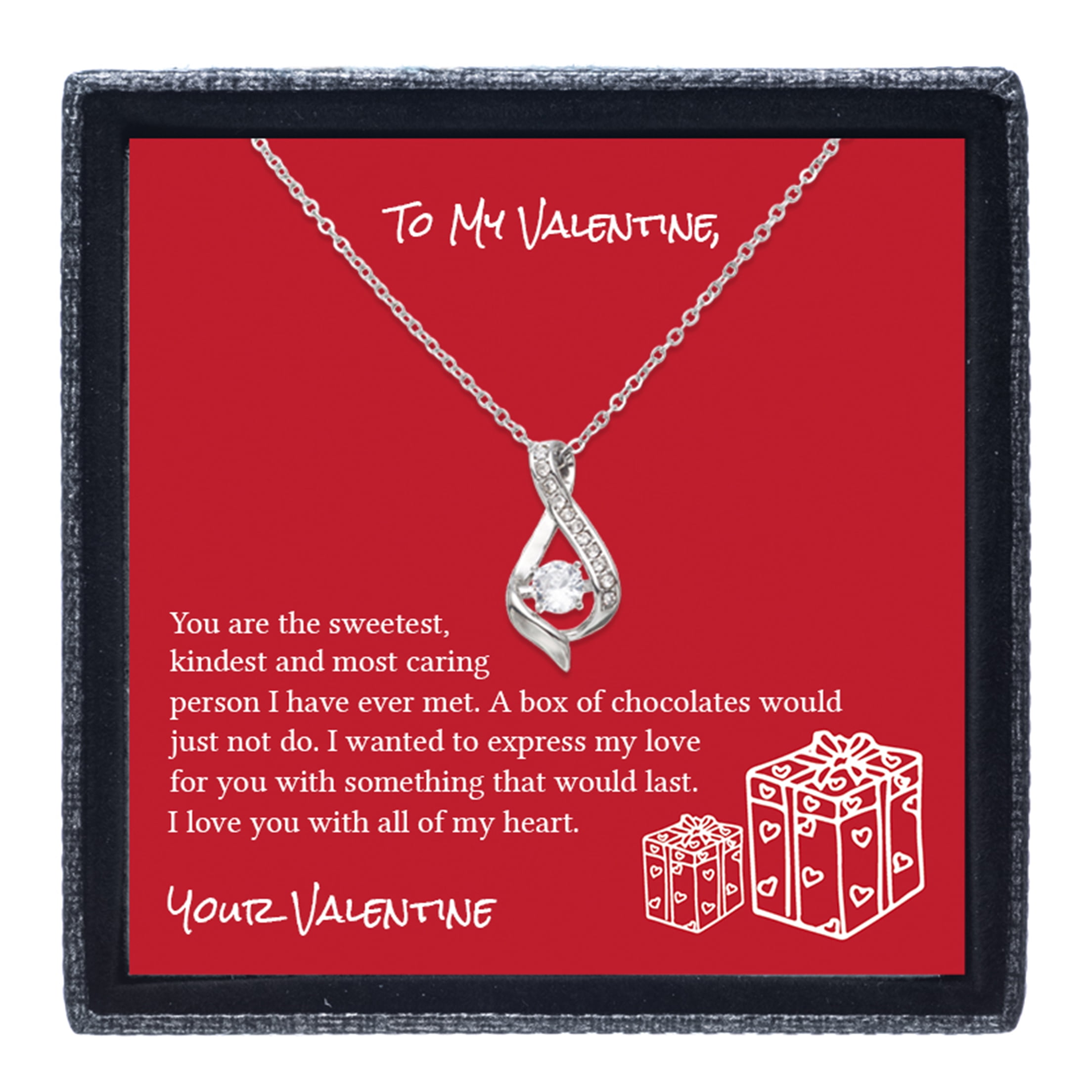 To My Wife Cross Dancing Meaningful Necklace, Message Card Jewelry Anniversary Gifts, Valentines good Day Card