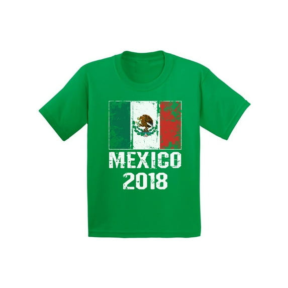 Awkward Styles Mexico 2018 Kids Shirt Mexican Flag Mexican Football Youth Shirt