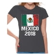 thumbnail image 1 of Awkward Styles Mexico 2018 Shirt for Women Mexican Flag Women's Soccer Shirt, 1 of 4