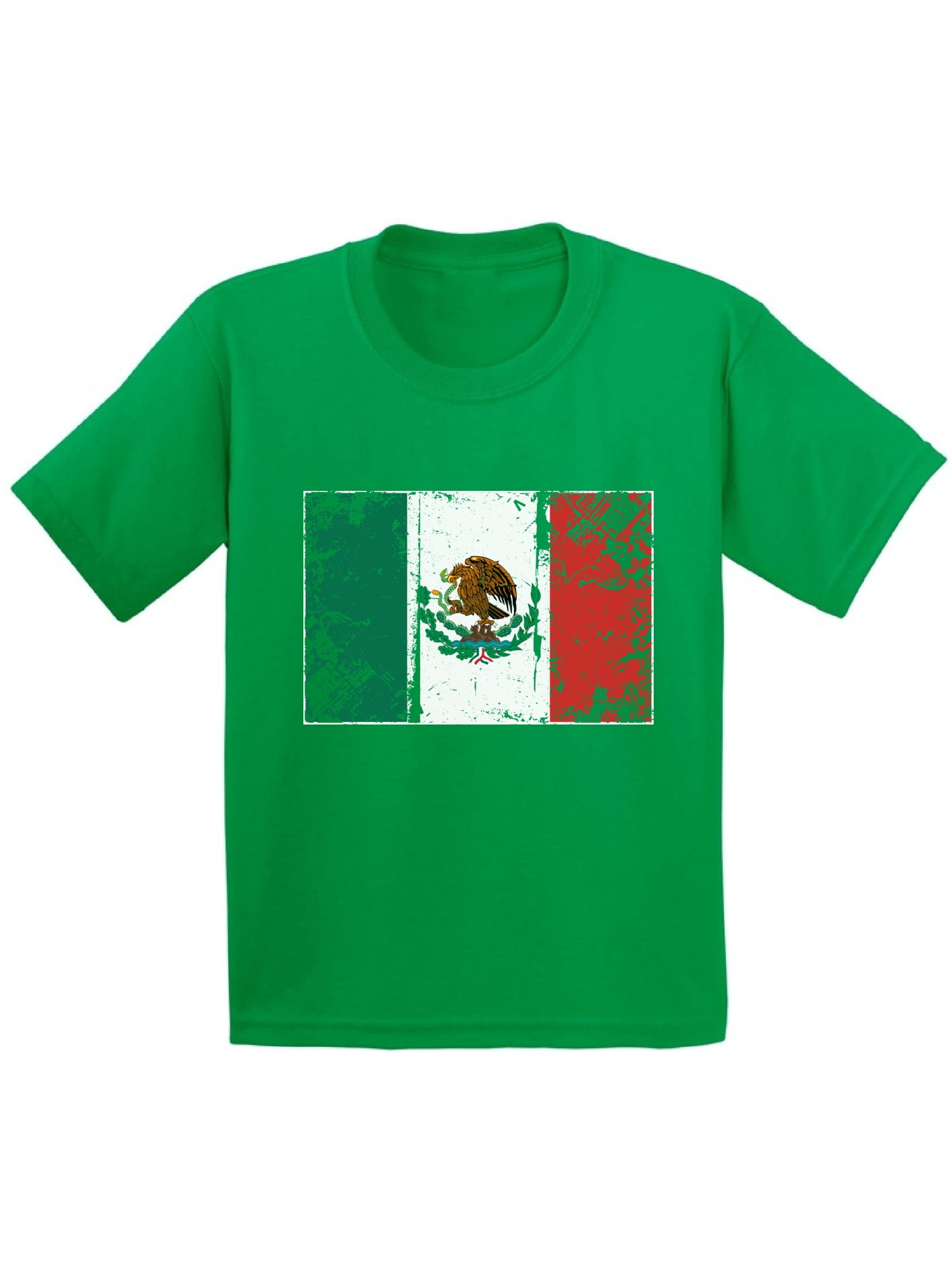 Awkward Styles Mexico Flag Youth Shirt Flag of Mexico Mexican Youth Mexican Kids Shirt Kids