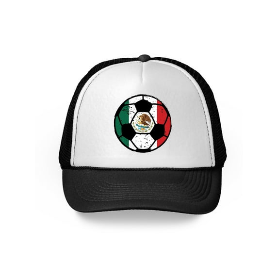 Awkward Styles Mexico Soccer Ball Hat Mexican Soccer Trucker Hat Mexico 2018 Baseball Cap Mexico Trucker Hats for Men and Women Hat Gifts from Mexico Mexican Baseball Hats Mexican Flag Trucker Hat