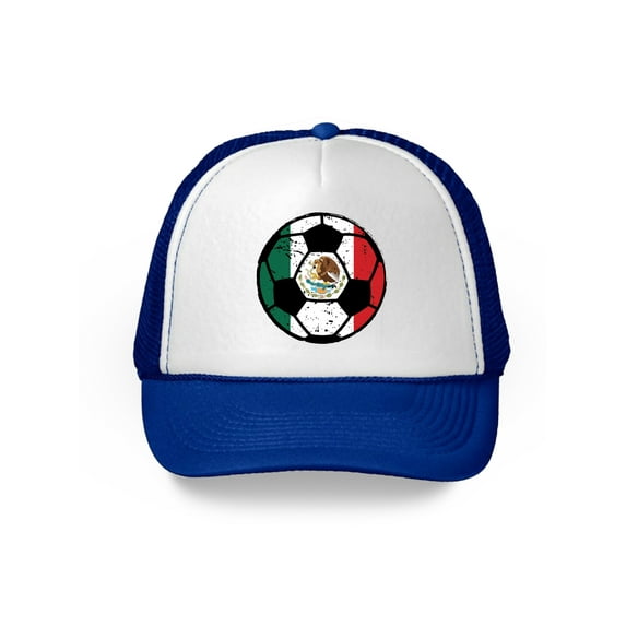 Awkward Styles Mexico Soccer Ball Hat Mexican Soccer Trucker Hat Mexico 2018 Baseball Cap Mexico Trucker Hats for Men and Women Hat Gifts from Mexico Mexican Baseball Hats Mexican Flag Trucker Hat