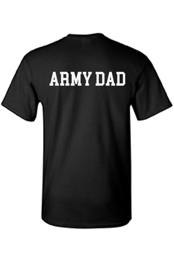 Army Dad T-Shirt US Veteran T Shirts for Men Back Print