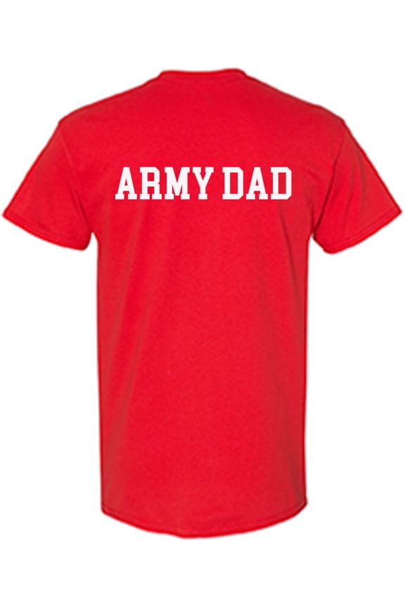 Army Dad T-Shirt US Veteran T Shirts for Men Back Print