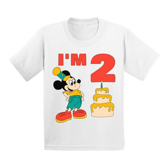 Awkward Styles Minnie Steamboat Willie Toddler Shirt Baby Mickey I'm Birthday Girl Tshirt for Girls Age 2 Years Cotton T-shirts 2T 3T 4T 5/6 Graphic Tee