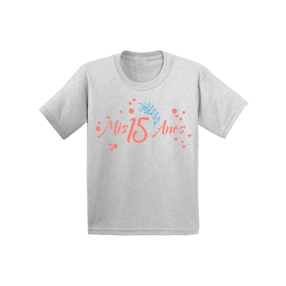 Awkward Styles Mis 15 Anos Shirts for Youth Quince Anos Shirts for Girls Birthday Girl Shirt Birthday Gifts for Teens I am 15 T-Shirt for Her Quinceanera Party Clothing Pink Print Teen Party