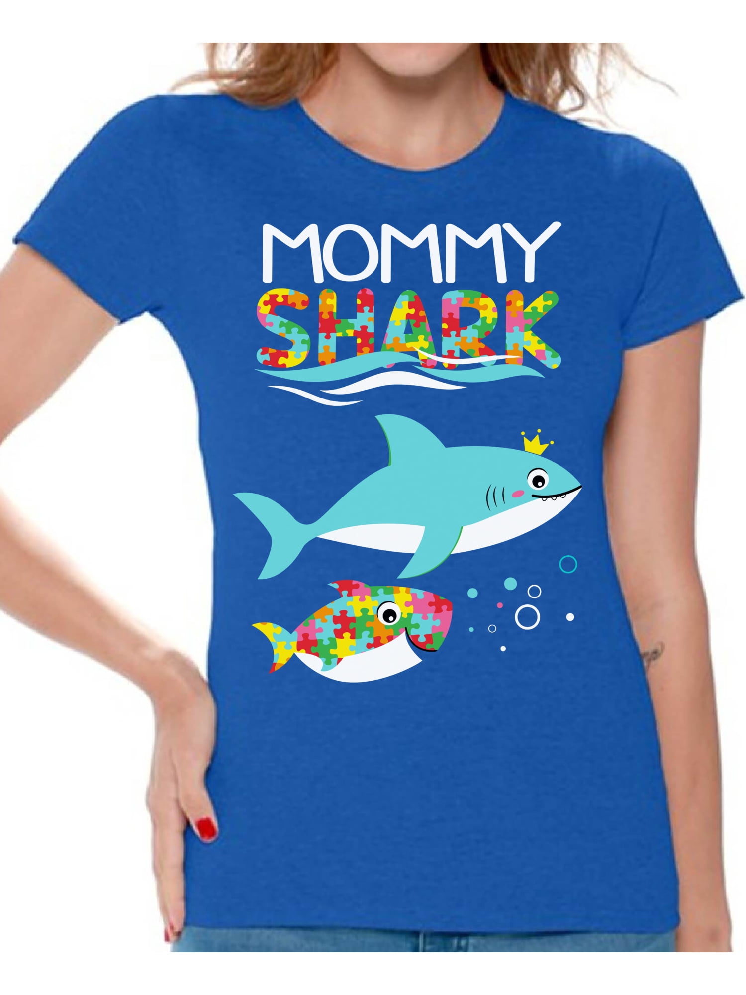 Mommy Shark Autism Awareness Shirt Mommy Baby Shark Autism Mommy Shark Autism Awareness Shirt Mommy Baby Shark Autism