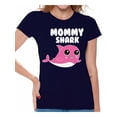 thumbnail image 1 of Awkward Styles Mommy Shark T-shirt for Her Shark Family T Shirt Matching Shark Shirts for Family Shark Gifts for Mom Shark Themed Party Outfit for Mom Shark Women T-Shirt Family Vacation Shirts, 1 of 4