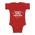 thumbnail image 1 of Awkward Styles Mommy's Little Firecracker Baby Bodysuit Short Sleeve First 4th of July One Piece for Baby USA Bodysuit Independence Day Gifts for Newborn American Baby Gifts America One Piece Top, 1 of 4