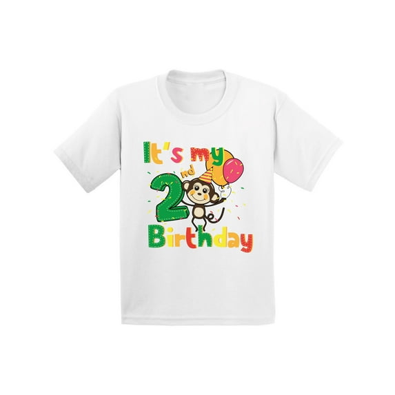 Awkward Styles Monkey Birthday Infant Shirt Birthday Monkey Baby Shirt Baby Monkey Tshirt for 2nd Birthday 2nd Birthday Party Monkey Birthday Party Baby Boy Birthday Shirt Baby Girl Birthday Shirt