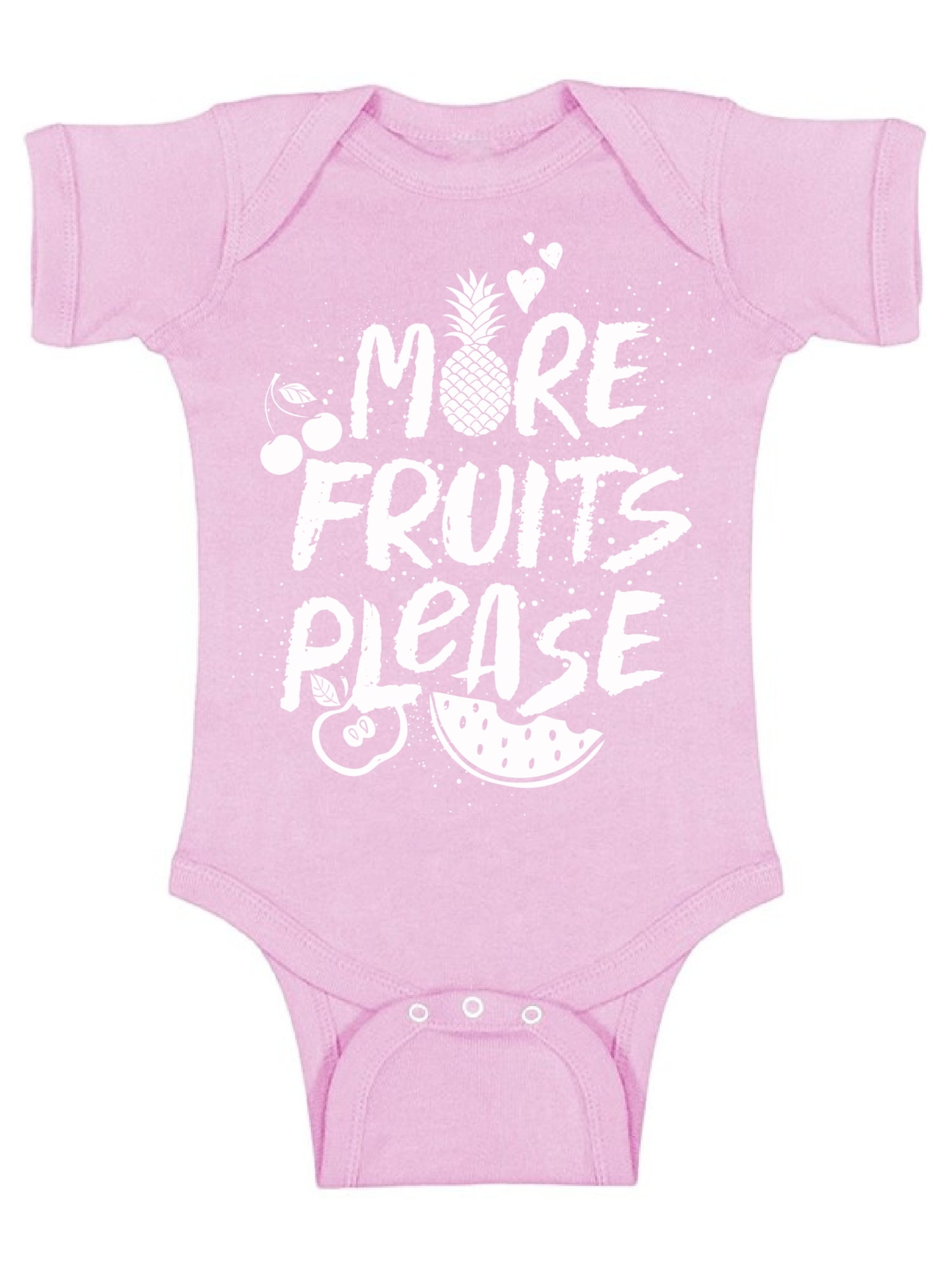 Awkward Styles More Fruits Please Baby Bodysuit Short Sleeve for Girls