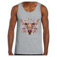 thumbnail image 1 of Awkward Styles Mosaic Cow Skull Tank Top Cow Skull Tank for Men Sugar Skull Muscle Shirt Dia de los Muertos Gifts for Him Day of the Dead Outfit Dreamcatcher Skull Tshirt Sugar Skull Tank Top, 1 of 4