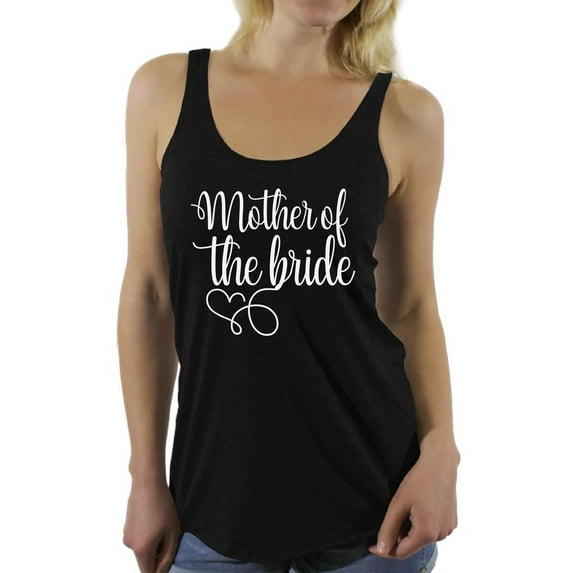 Awkward Styles Mother of the Bride Racerback Tank Top Bridesmaid Racerback Tank Top Bridesmaid Sleeveless Shirt for Her Women's Bridal Party Tank Top Bachelorette Wedding Party Gifts Wedding Tank Top