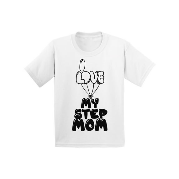 Awkward Styles Mother Love Infant Shirt for Kid I Love my Step Mom Kids Clothing Step Parents Gifts I Love my Mom Clothing Lovely Infant Shirt Original Collection Best Parents Gifts Kids T Shirt