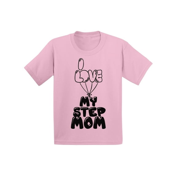Awkward Styles Mother Love Infant Shirt for Kid I Love my Step Mom Kids Clothing Step Parents Gifts I Love my Mom Clothing Lovely Infant Shirt Original Collection Best Parents Gifts Kids T Shirt