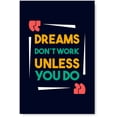 thumbnail image 1 of Awkward Styles Motivational Posters Teamwork Inspirational Posters for Entrepreneurs Motivational Quote Poster Classroom Posters Wall Quote Dreams Don't Work Office Poster, 1 of 3