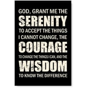 Awkward Styles Motivational Wall Art Inspirational Quotes God Grant Me Wall Art Religious Poster Serenity Christian Wisdom Wall Quotes Inspirational Wall Decor