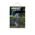 thumbnail image 1 of Awkward Styles Motivational Wall Art Inspirational Quotes Wall Art Motivational Wall Decor Inspirational Hanger Dowel Mindset is Everything Cat Hanger Dowel Quote Wall Art Office Prints, 1 of 4