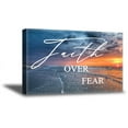 thumbnail image 1 of Awkward Styles Motivational Wall Art Inspirational Quotes Wisdom Religious Wall Quotes Faith Over Fear Canvas Serenity Courage Prints Christian Inspirational Wall Decoration, 1 of 7