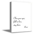 thumbnail image 1 of Awkward Styles Motivational Wall Art Inspirational Rumi Wall Quotes Motivational Decor Spiritual Quotes Wall Decor Fall in Love and Stay There Art Office and Home Canvas, 1 of 7