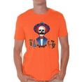 thumbnail image 1 of Awkward Styles Mustache Skull Tshirt for Men Sugar Skull Shirts Dia de los Muertos Outfit Mexican Skull T Shirt Day of the Dead Gifts for Him Mexican Holiday T Shirt Dancing Skeletons Shirt for Men, 1 of 4