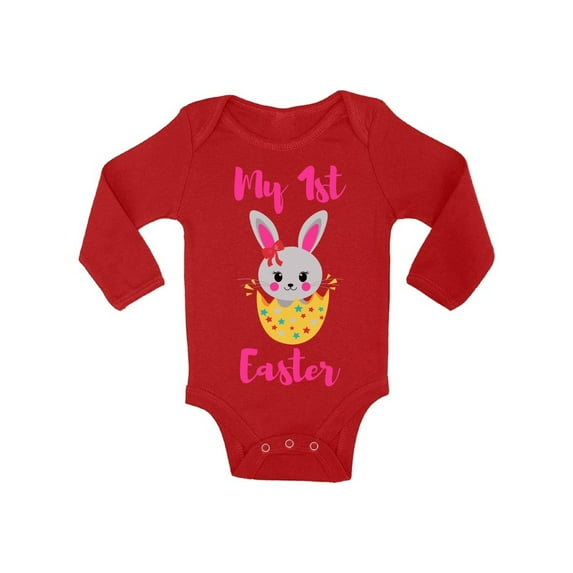 Awkward Styles My 1st Easter Bodysuit Funny Bunny Baby Romper