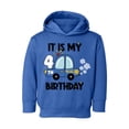 thumbnail image 1 of Awkward Styles My 4th Birthday Hoodie Police Car Toddler Hooded Sweatshirt Future Policeman Sweater, 1 of 4