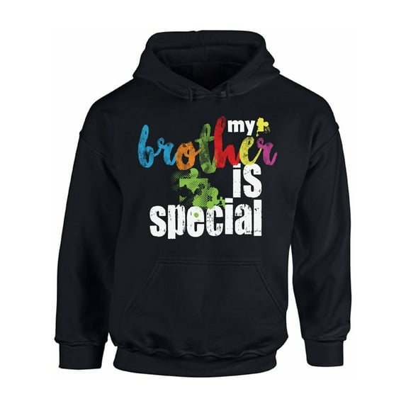 Awkward Styles My Brother Is Special Hooded Sweatshirt Autism Awareness Hoodie Sweater Autism Hoodie Autism Gifts Autism Sweater Men Women Sibling Love Autism Support Hoodie Sweatshirt Autism Gifts