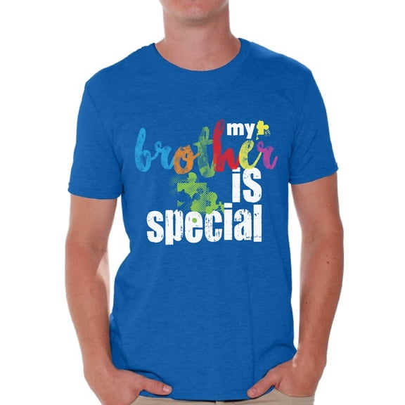 Awkward Styles My Brother Is Special Tshirt for Men Autism Awareness Shirts Autism Puzzle T Shirt Men's Autism Tshirt Family Autism Awareness Autistic Pride Gifts Autism Shirts for Men Autism Support
