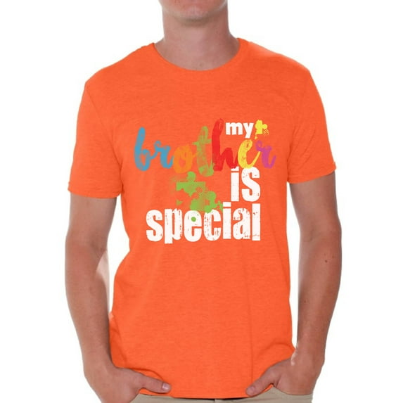 Awkward Styles My Brother Is Special Tshirt for Men Autism Awareness Shirts Autism Puzzle T Shirt Men's Autism Tshirt Family Autism Awareness Autistic Pride Gifts Autism Shirts for Men Autism Support