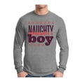 thumbnail image 1 of Awkward Styles Naughty Xmas Boy Christmas Sweater Long Sleeve T-Shirt for Men, 1 of 4
