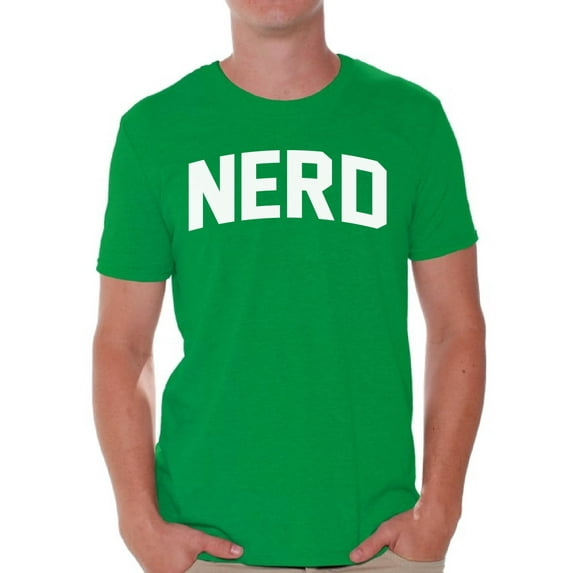 Awkward Styles Nerd Shirt for Men Nerd White Prints Cute Birthday Gifts for Nerds Nerd Themed Party Gifts for Him Nerd Geek Shirt Nerd Lovers T Shirt Nerd Men Clothing Nerd Tshirt for Boyfriend