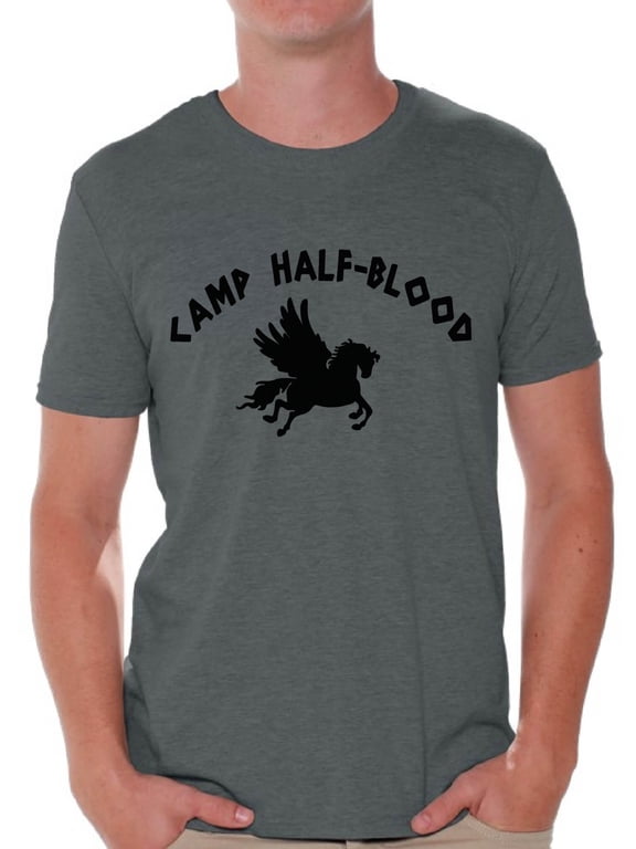 Nerd T Shirt for Him Camp Half-Blood Men T Shirt Camp Half Blood Shirt for Men Geek Tshirt Geek T-Shirt for Husband Camp Half-Blood Men Clothing Nerd Shirt for Dad Mythology Lovers
