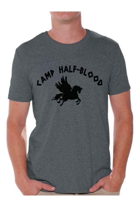 Nerd T Shirt for Him Camp Half-Blood Men T Shirt Camp Half Blood Shirt for Men Geek Tshirt Geek T-Shirt for Husband Camp Half-Blood Men Clothing Nerd Shirt for Dad Mythology Lovers
