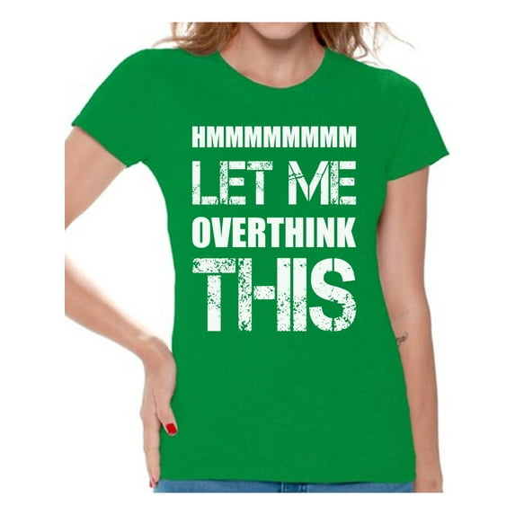 Awkward Styles Nerd T-Shirt Let Me Overthink This T Shirts for Women Geek Gifts