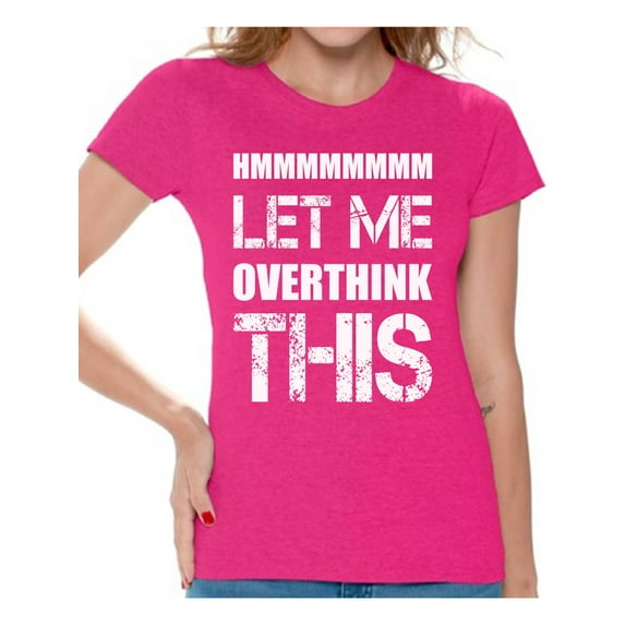 Awkward Styles Nerd T-Shirt Let Me Overthink This T Shirts for Women Geek Gifts