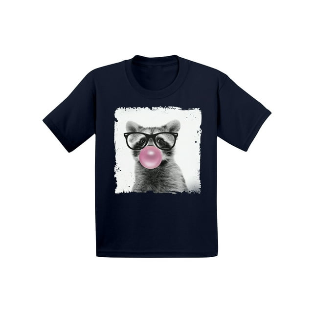 Awkward Styles New Animal Collection Funny Raccoon with Gum Raccoon Clothing Raccoon Lovers Funny Gifts for Kids Childrens Outfit Raccoon Tshirt Raccoon Toddler Shirt Toddler T Shirt for Kids