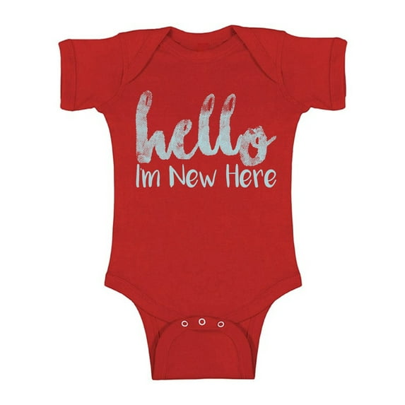 Awkward Styles Newborn Kids Birthday Gifts Boys Outfits Hello I am New Here One Piece I am New Here Romper I'm New Romper Girls Romper Blue One Piece Short Sleeve Baby Romper Lovely Baby Boy Romper