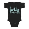 thumbnail image 1 of Awkward Styles Newborn Kids Birthday Gifts Boys Outfits Hello I am New Here One Piece I am New Here Romper I'm New Romper Girls Romper Blue One Piece Short Sleeve Baby Romper Lovely Baby Boy Romper, 1 of 4