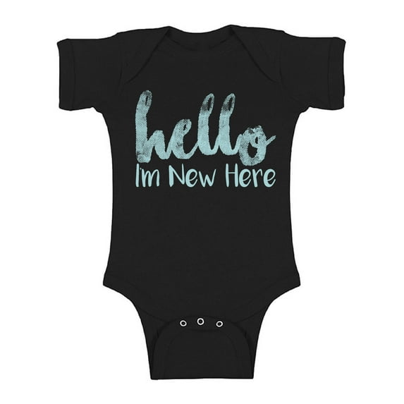 Awkward Styles Newborn Kids Birthday Gifts Boys Outfits Hello I am New Here One Piece I am New Here Romper I'm New Romper Girls Romper Blue One Piece Short Sleeve Baby Romper Lovely Baby Boy Romper