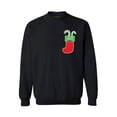 thumbnail image 1 of Awkward Styles Nice Christmas Stocking Pocket Sweatshirt Funny Christmas Stockings Gifts Christmas Sweater Holiday Outfit Christmas Party Sweater Funny Xmas Sweater Xmas Gifts Unisex, 1 of 6