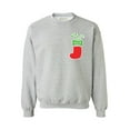 thumbnail image 1 of Awkward Styles Nice Christmas Stocking Pocket Sweatshirt Funny Christmas Stockings Gifts Christmas Sweater Holiday Outfit Christmas Party Sweater Funny Xmas Sweater Xmas Gifts Unisex, 1 of 5