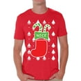 thumbnail image 1 of Awkward Styles Nice Christmas Stocking Tshirt for Men Naughty or Nice Shirt Christmas T Shirt Funny Xmas Couple Shirts Christmas Stocking Gifts for Him Christmas Couple T-Shirt Family Xmas Tshirt, 1 of 5