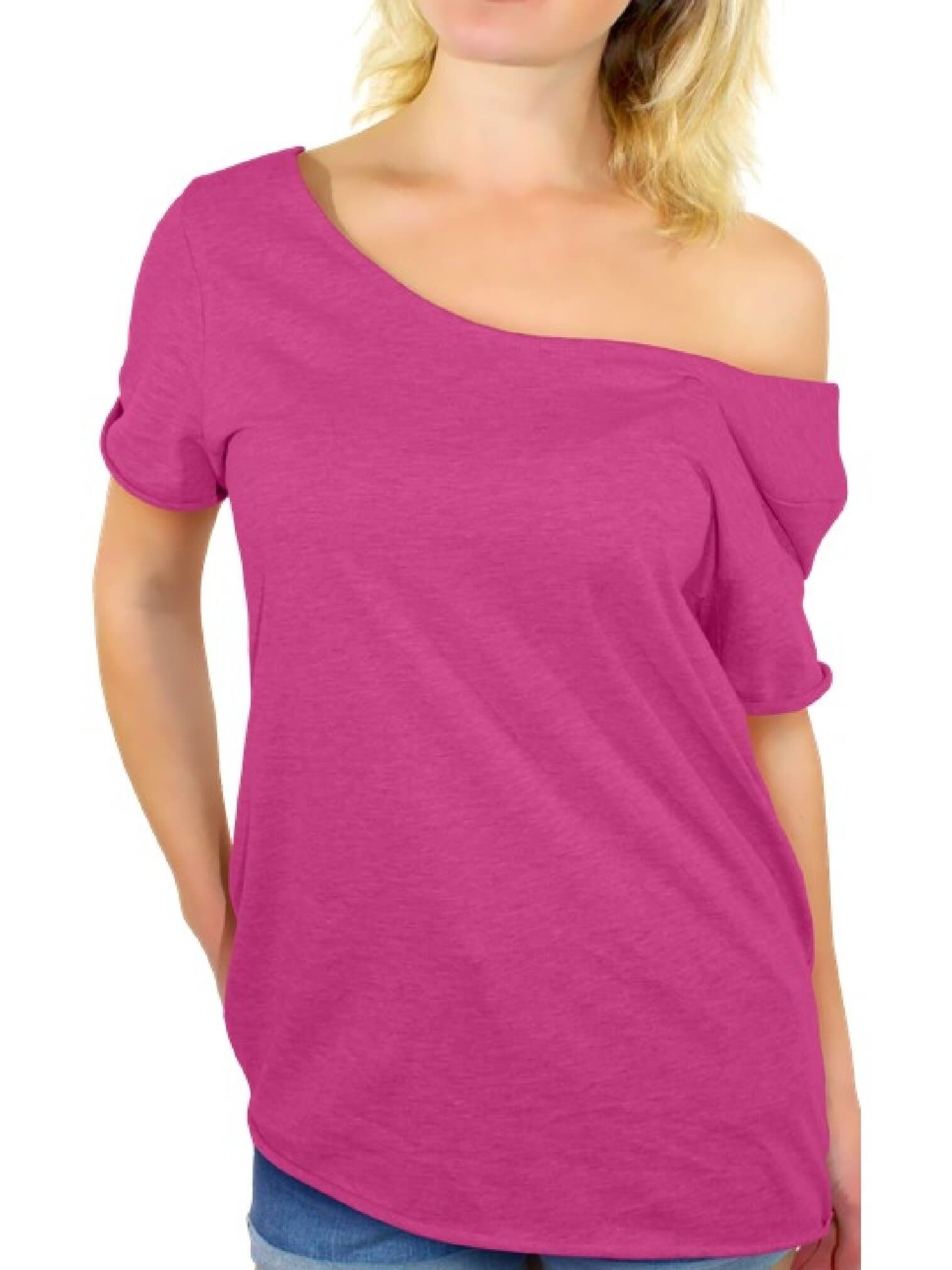 GYUJNB T Shirts for Women Tops For Women Off The Shoulder Cold Shoulder ...