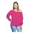 thumbnail image 1 of Awkward Styles Off The Shoulder Shirt Cute Plus Size Sweaters for Women Slouchy Oversized Sweater Birthday Gifts for Her Cute Outfit for Curvy Women Sexy Plus Size Sweatshirts Loose Fit Sweater, 1 of 5