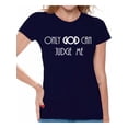 thumbnail image 1 of Awkward Styles Only God Can Judge Me T Shirt for Women Christian Clothes for Ladies Christian Gifts Jesus Shirts Jesus Clothing Jesus T Shirt for Her Only God Can Judge Me Ladies Shirt, 1 of 4