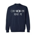 thumbnail image 1 of Awkward Styles Only God Can Judge Me Unisex Crewneck Christian Crewneck for Her Jesus Clothes Collection Jesus Crewneck for Women Jesus Sweater for Men Only God Can Judge Me Outfit for Men and Women, 1 of 5
