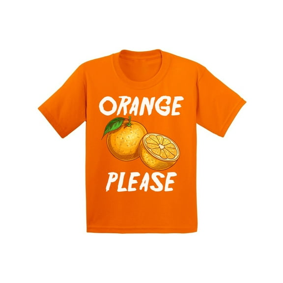 Awkward Styles Orange Outfit Fruits Shirts Orange Please Youth Shirt for Girls Shirts for Boys Funny Orange Kids Clothes Berry T-Shirt for Children Kids Items Cute Fruits Tshirt Berry Lovers Clothing